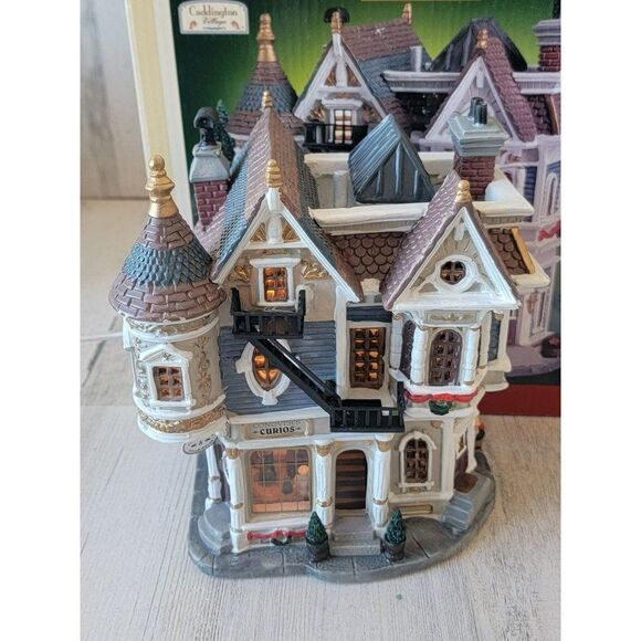 Lemax Row House Apartments/ Curio Shop 2004 village accessory xmas decor - Picture 1 of 11